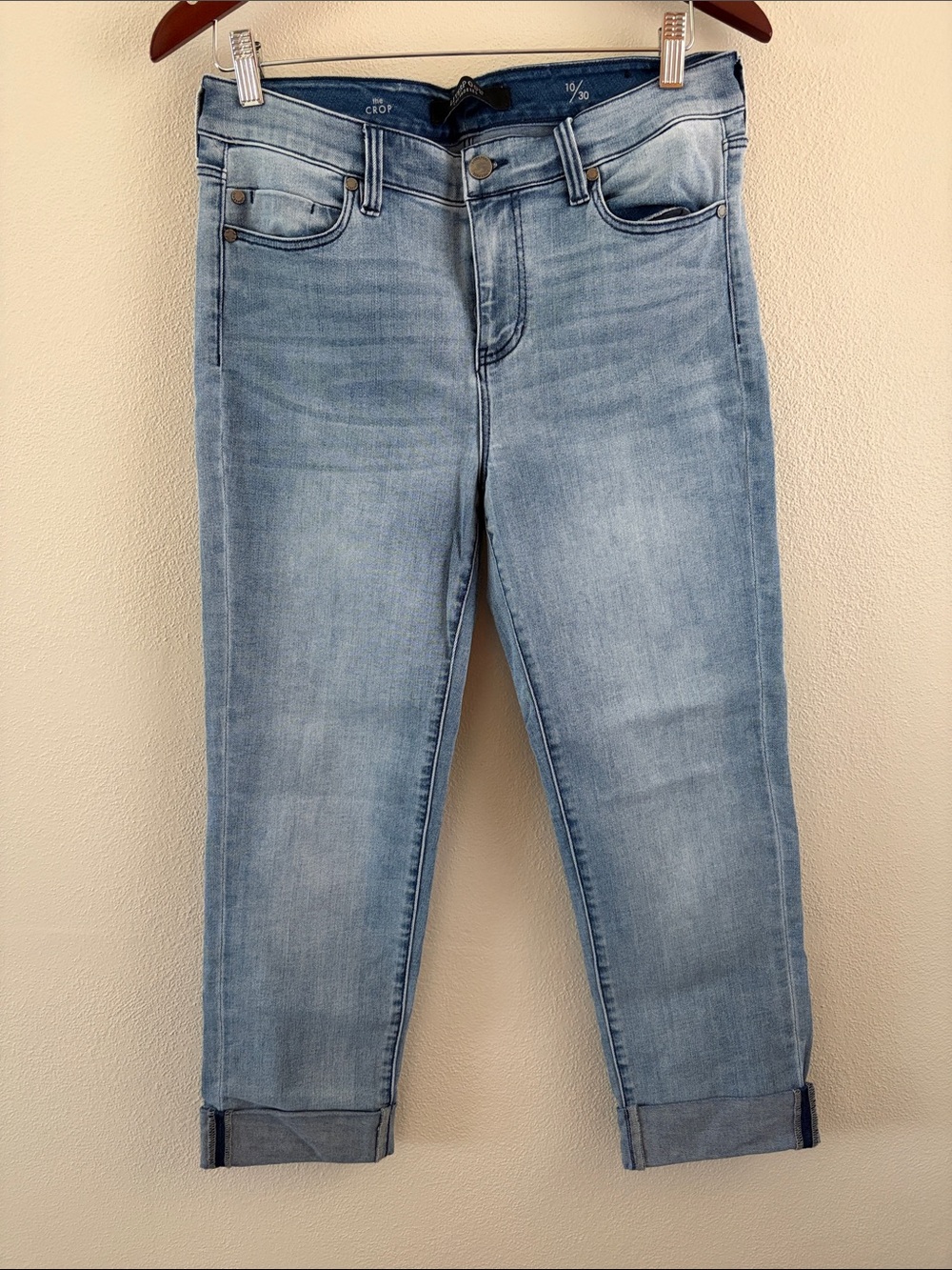 Liverpool Los Angeles the Crop Womens denim light wash jeans | size 10/30